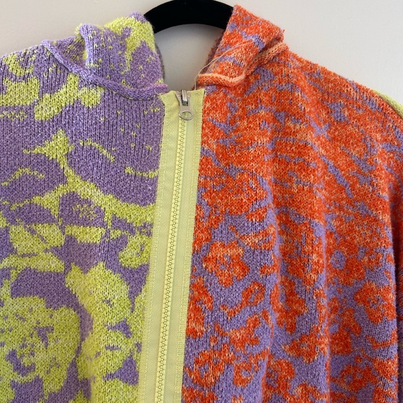 Colorful Floral Zip-Up Hoodie free people - Picture 3 of 7